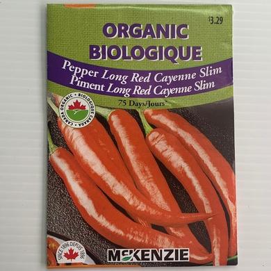 Pepper Long Red Cayenne Slim ORGANIC