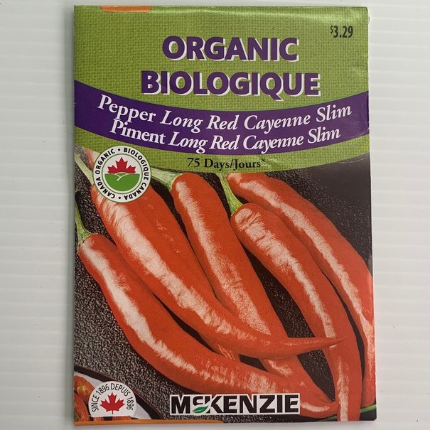 Pepper Long Red Cayenne Slim ORGANIC