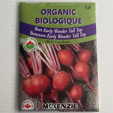 Betterave Early Wonder Tall Top BIOLOGIQUE