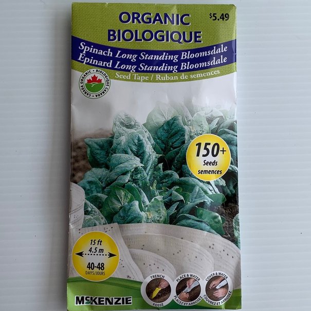Épinard Long Standing Bloomsdale BIOLOGIQUE