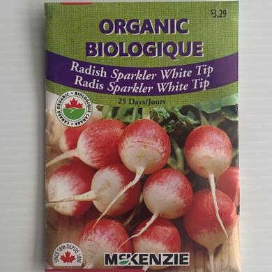 Radis Sparkler White Tip ORGANIC