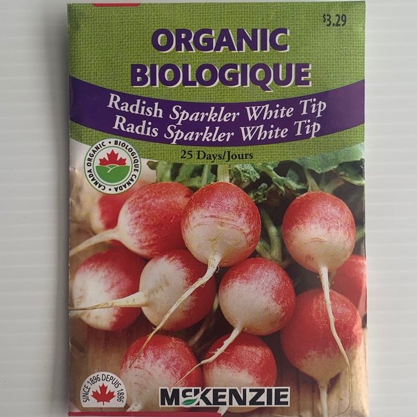 Radis Sparkler White Tip BIOLOGIQUE